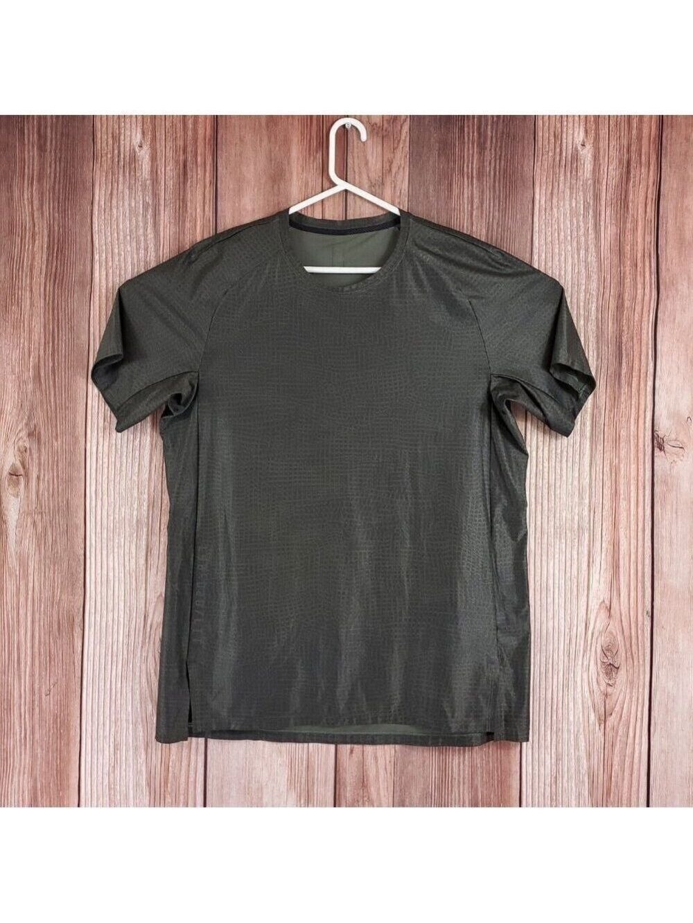 Lululemon Mens XL Always Agile L98-020/LTT Short Sleeve Shirt Athleisure Green